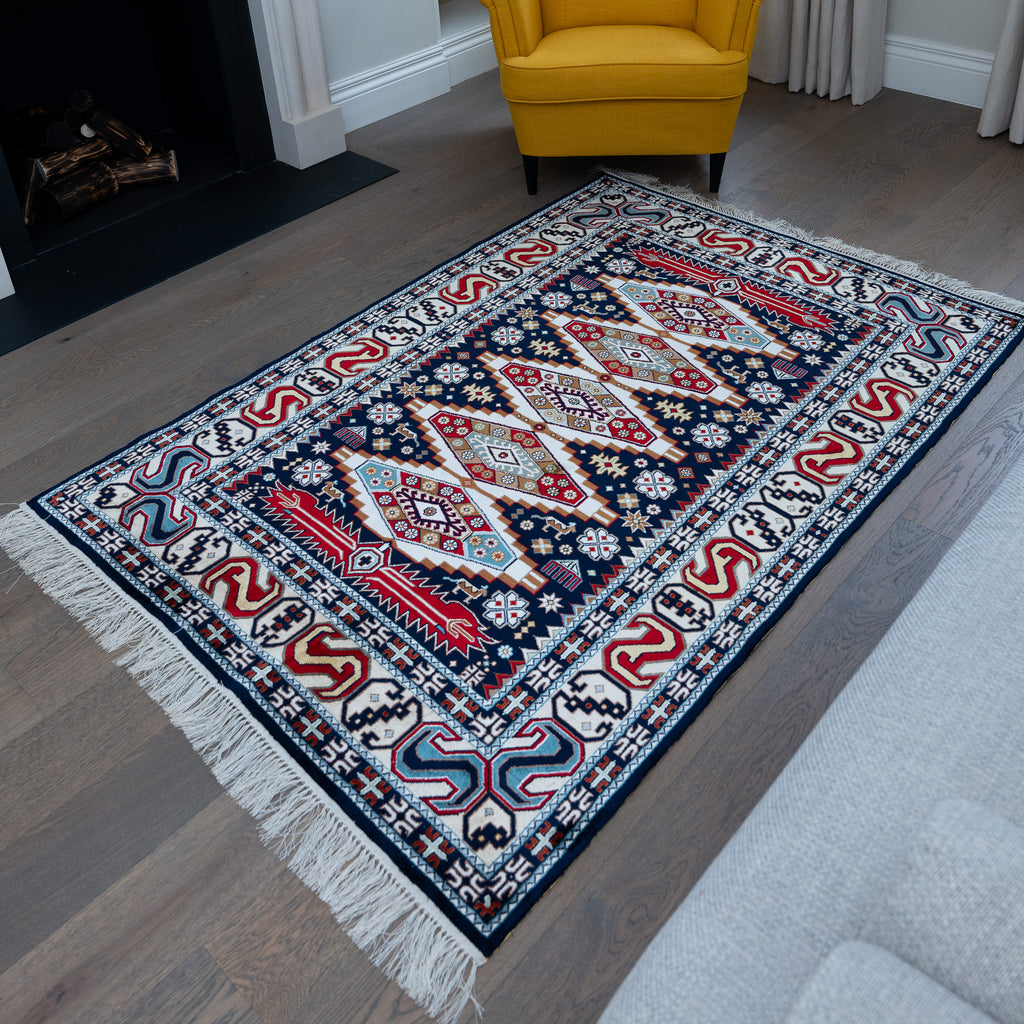 "Shahnezerli" S edition silk carpet