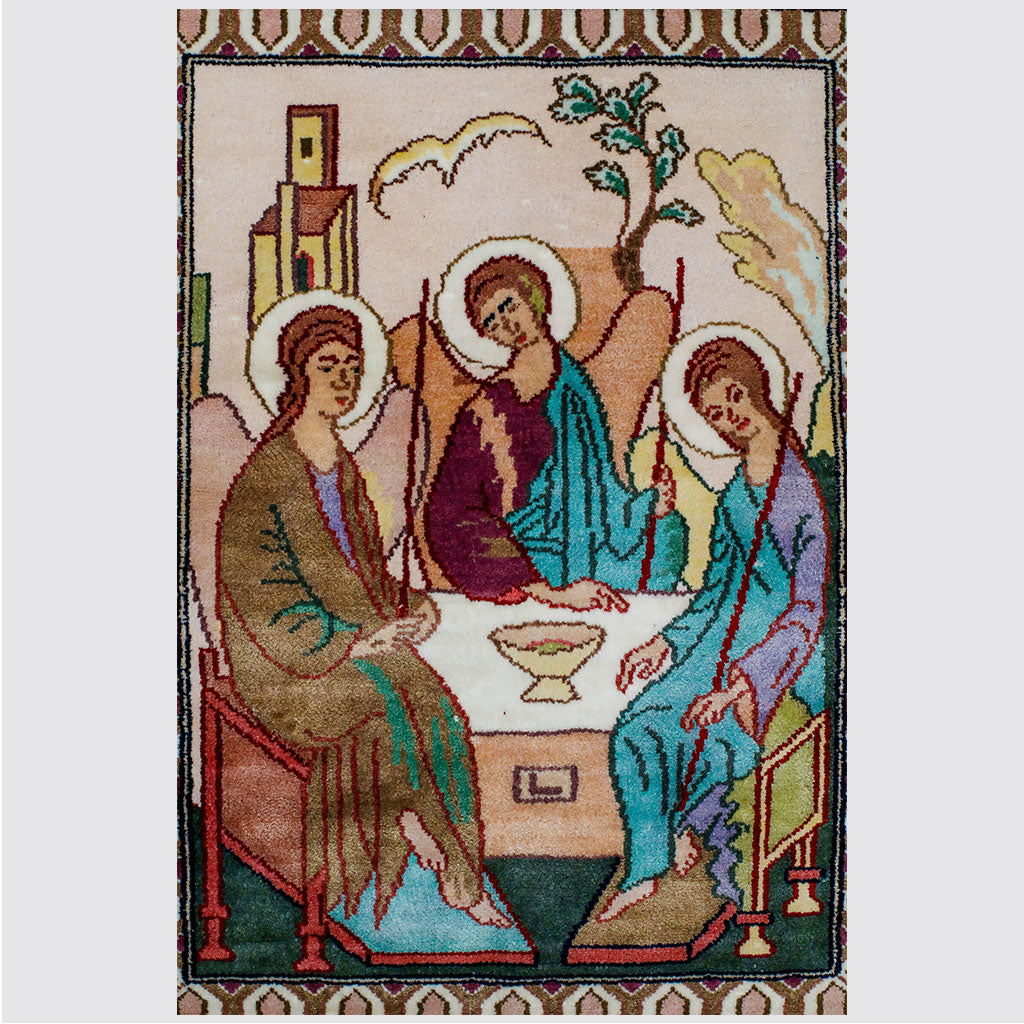 "The life and miracles of Jesus" silk carpet