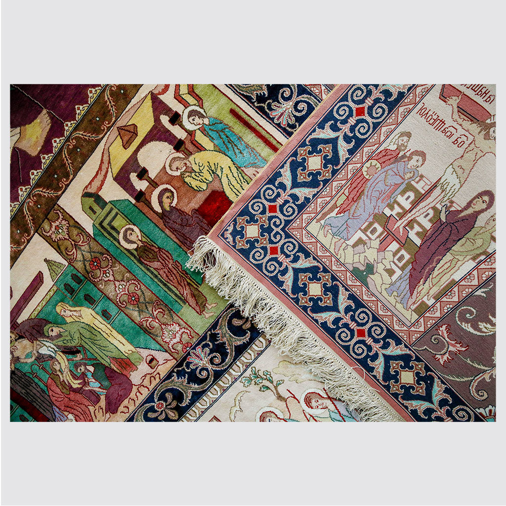 "The life and miracles of Jesus" silk carpet